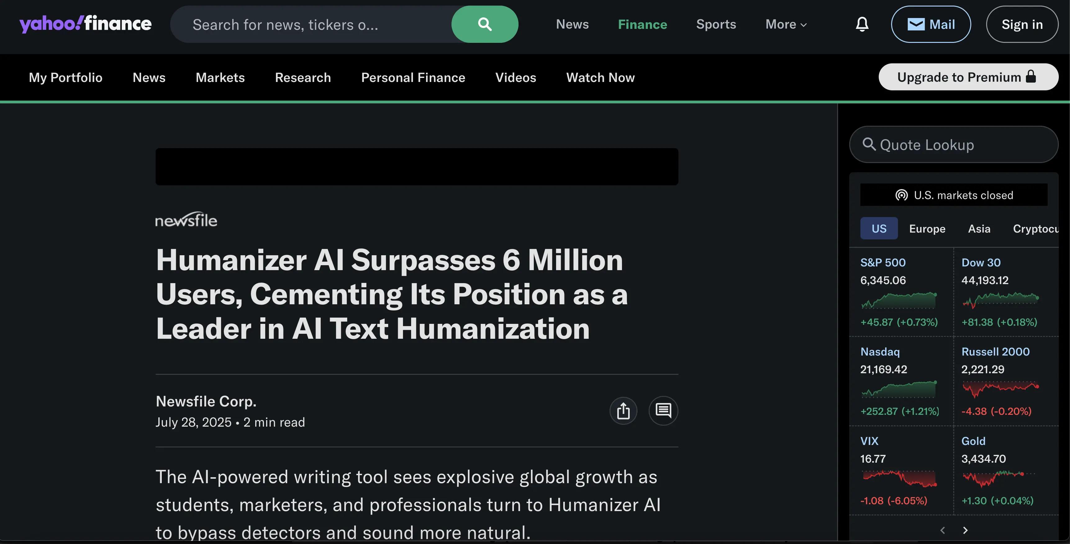 Yahoo Finance