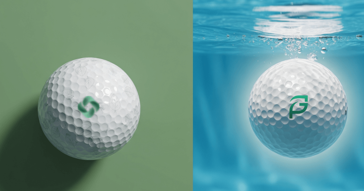 Comparison of PlayGreenly eco golf ball with other biodegradable golf balls in water