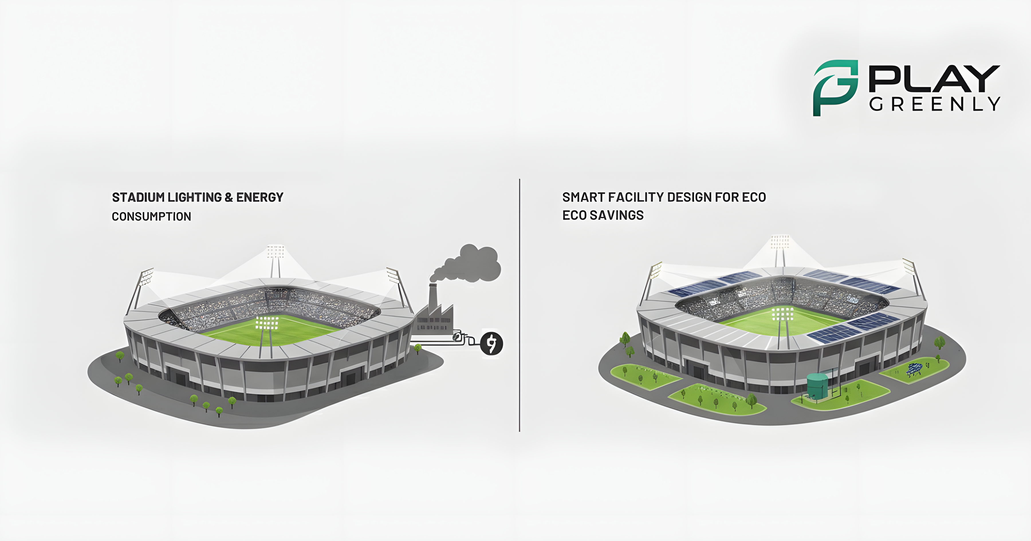 Illustration showing how extreme weather conditions affect sports facilities and playing surfaces