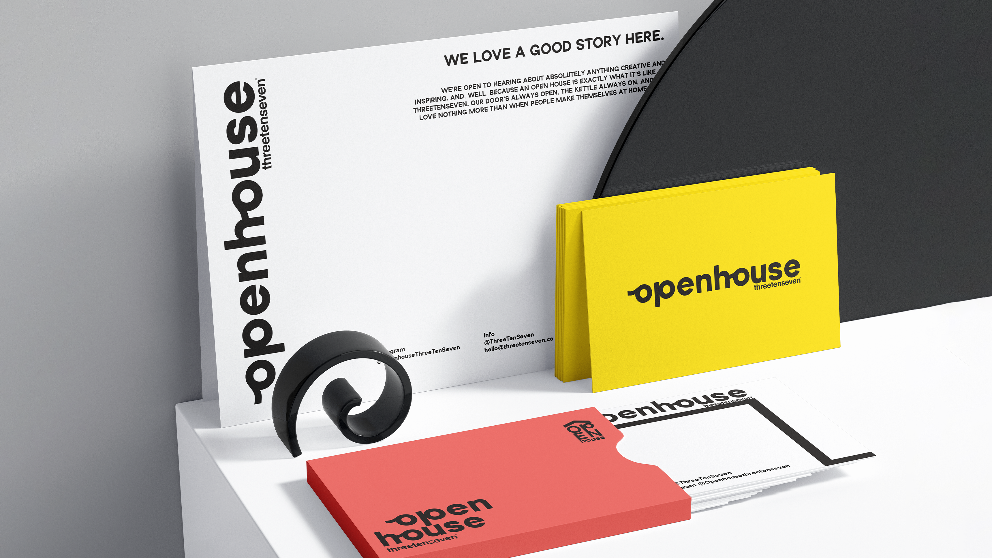 Openhouse design work on stationery