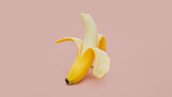 Peeled banana