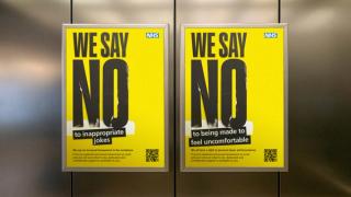 Posters showing alternative subtext for the We Say No campaign