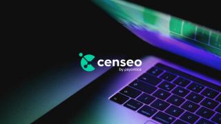 Censeo logo on top of laptop