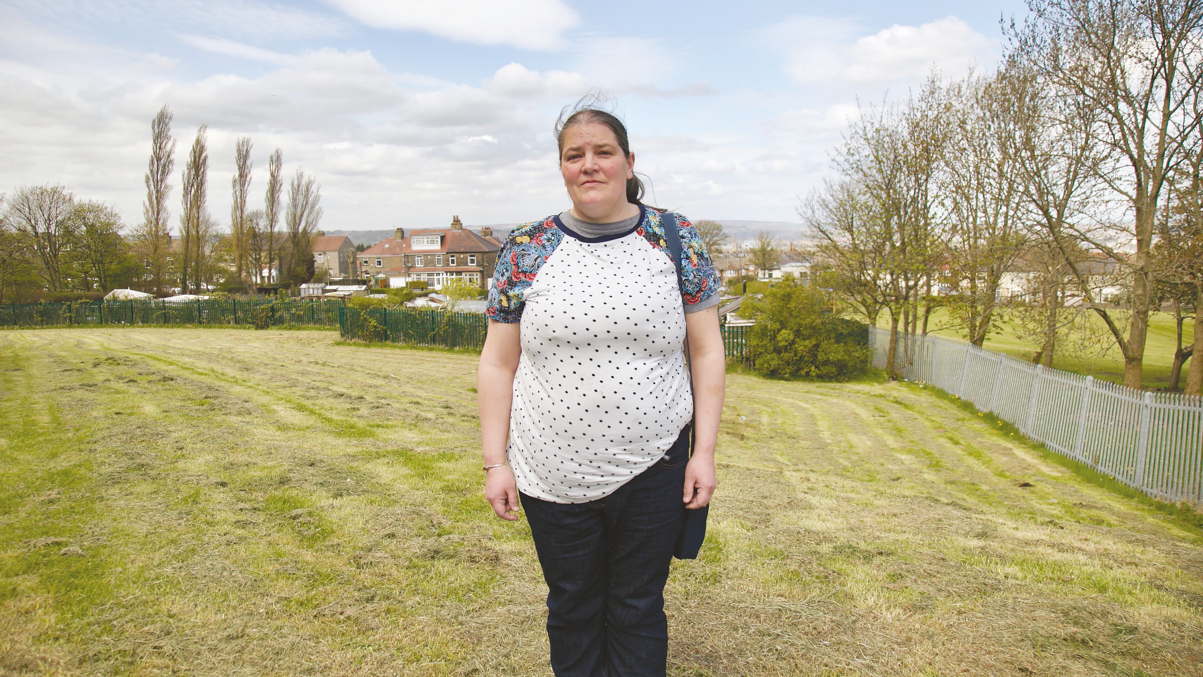 Photo of person standing in garden from Paige book