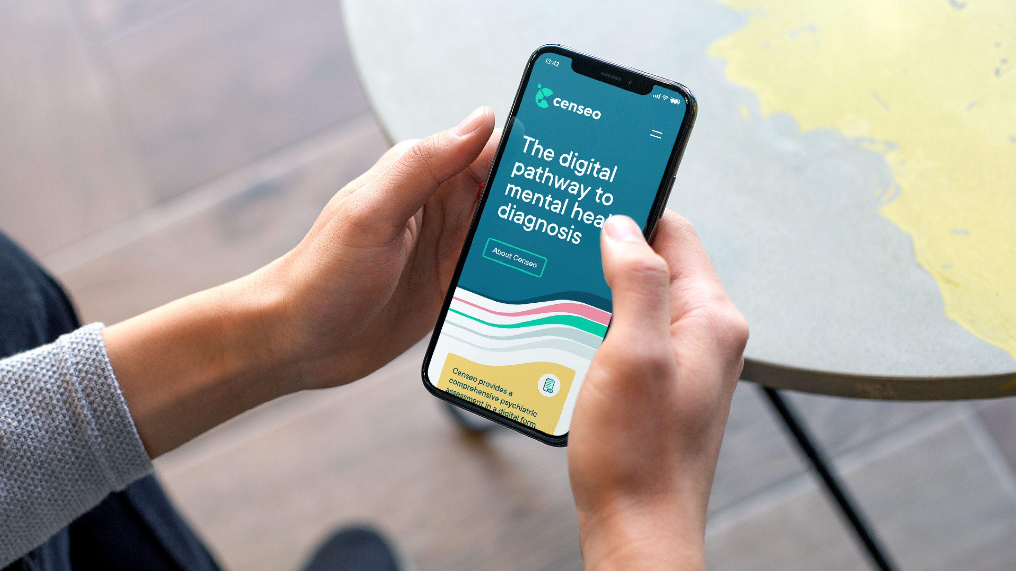 Censeo mobile website mockup