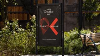 Creative Labs promo poster reading 'Creative x Academic'