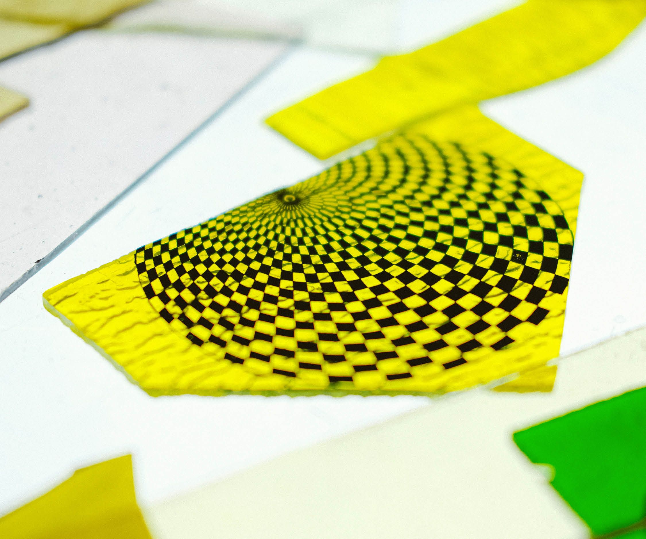 Glass detail in the stained glass museum