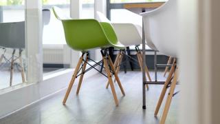 Empty chairs in an office meeting room