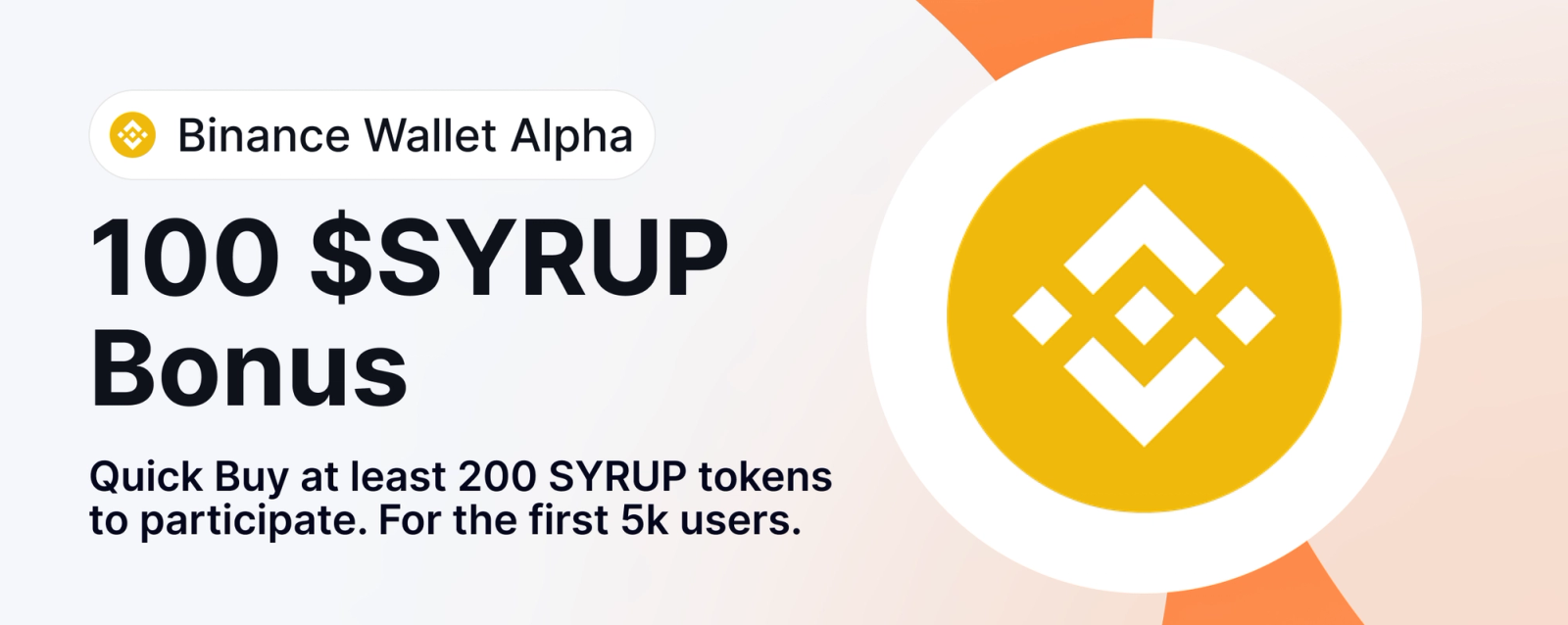 $SYRUP live on Binance Wallet Alpha