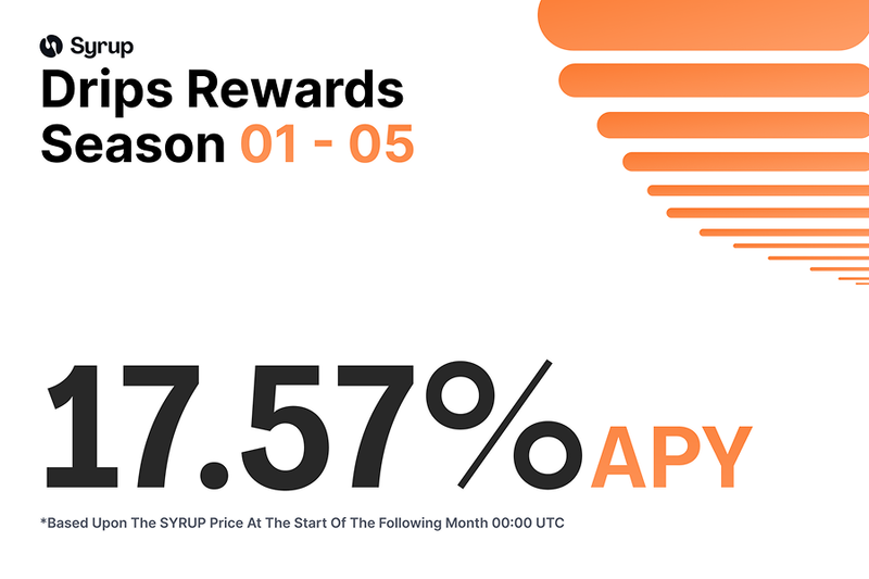 Syrup Seasons 1 to 5: 17.57% APY