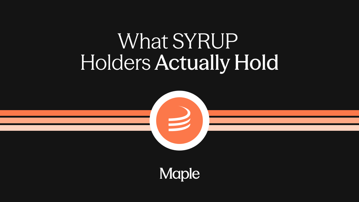 What SYRUP Holders Actually Hold