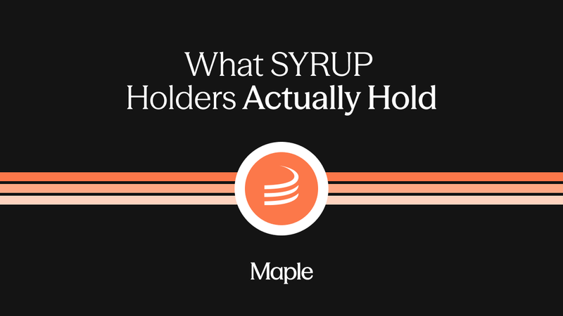 What SYRUP Holders Actually Hold