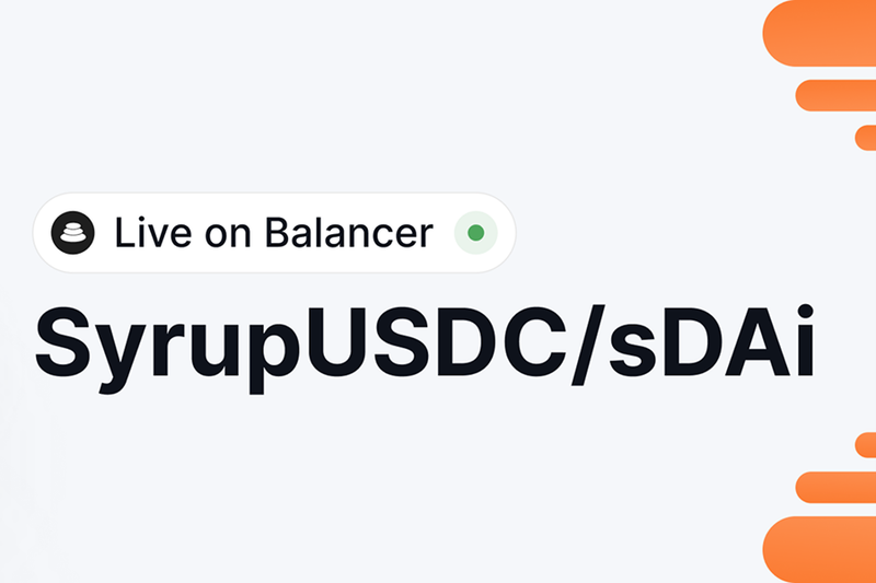 SyrupUSDC: Live on Balancer