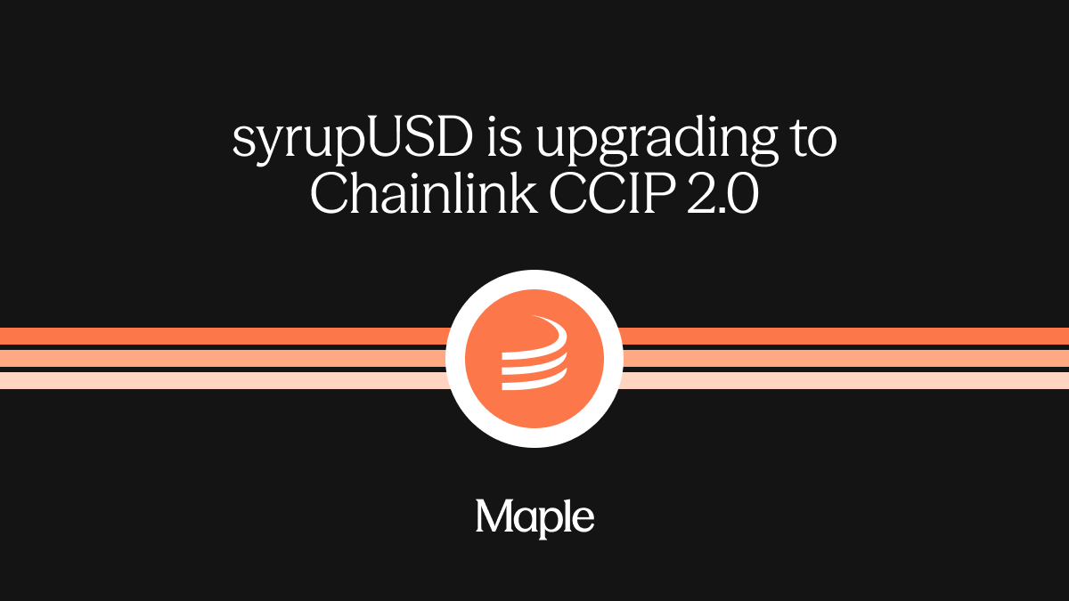 syrupUSD assets are upgrading to Chainlink CCIP 2.0