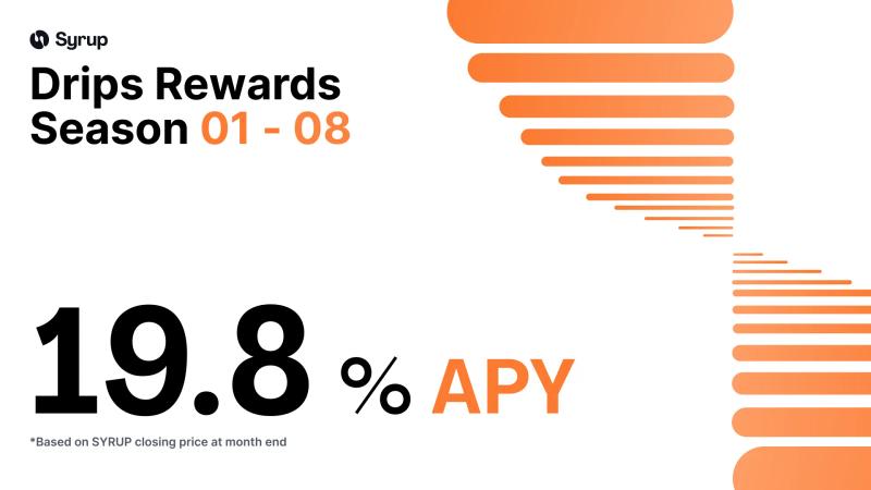 Syrup Seasons 1 to 8 : 19.8% APY