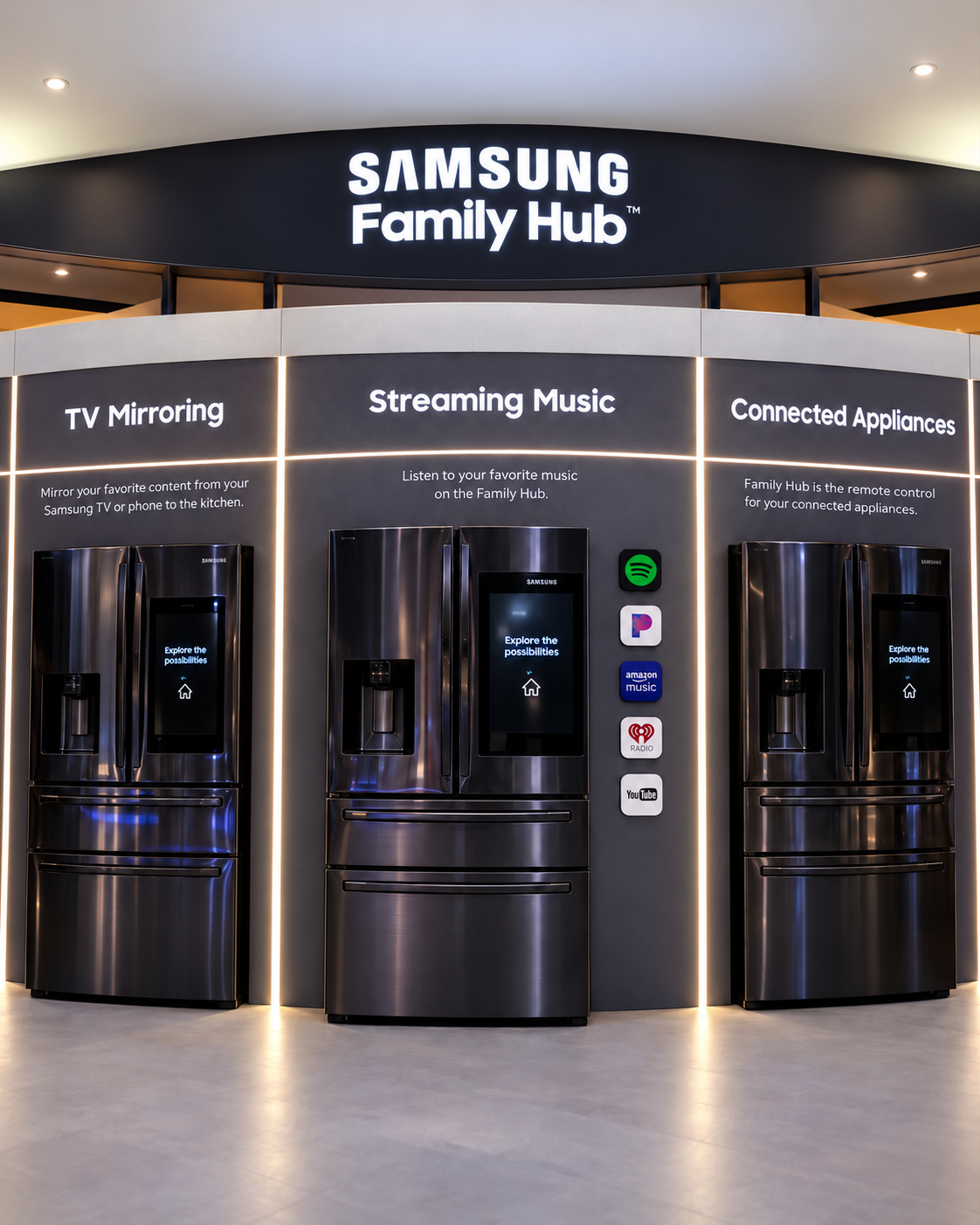 Samsung Connected Living installation in a Best Buy store