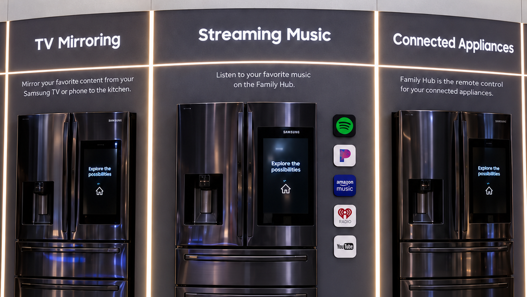 Samsung Connected Living installation in a Best Buy store