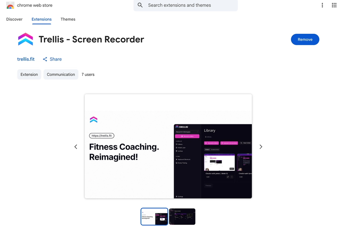 Trells - Screen Recorder Chrome Extension