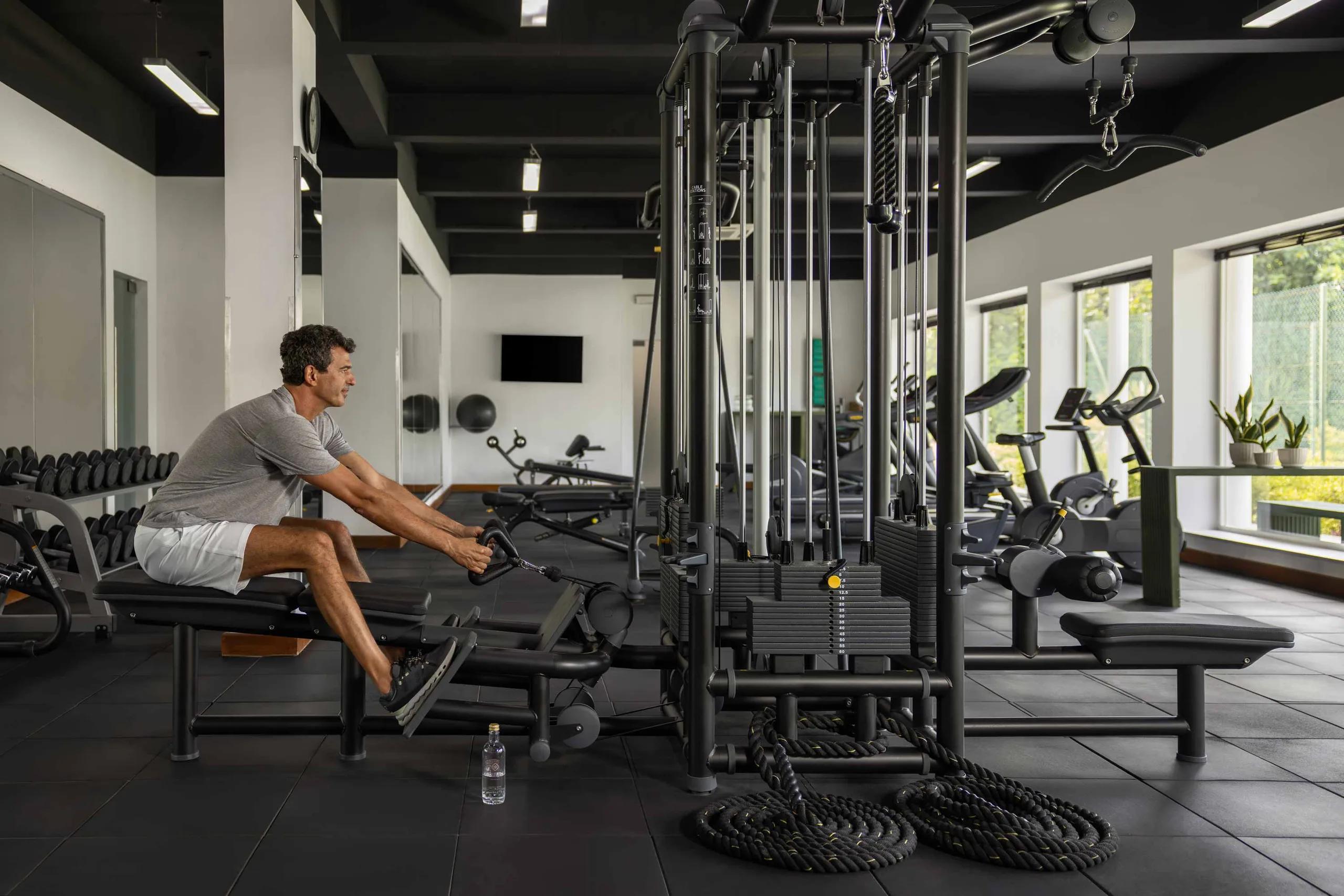 Technogym equipment inside Emerald Maldives' Gym and Sports Center