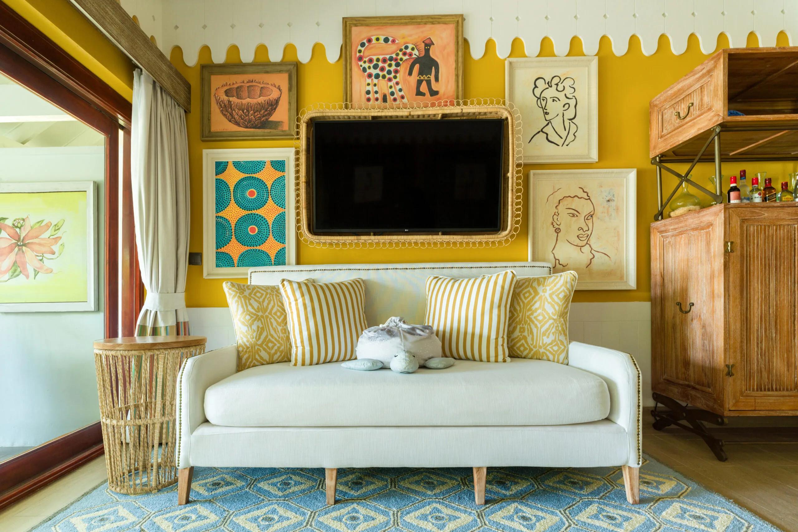 Bedroom of a Beach Villa at SAii Lagoon Maldives