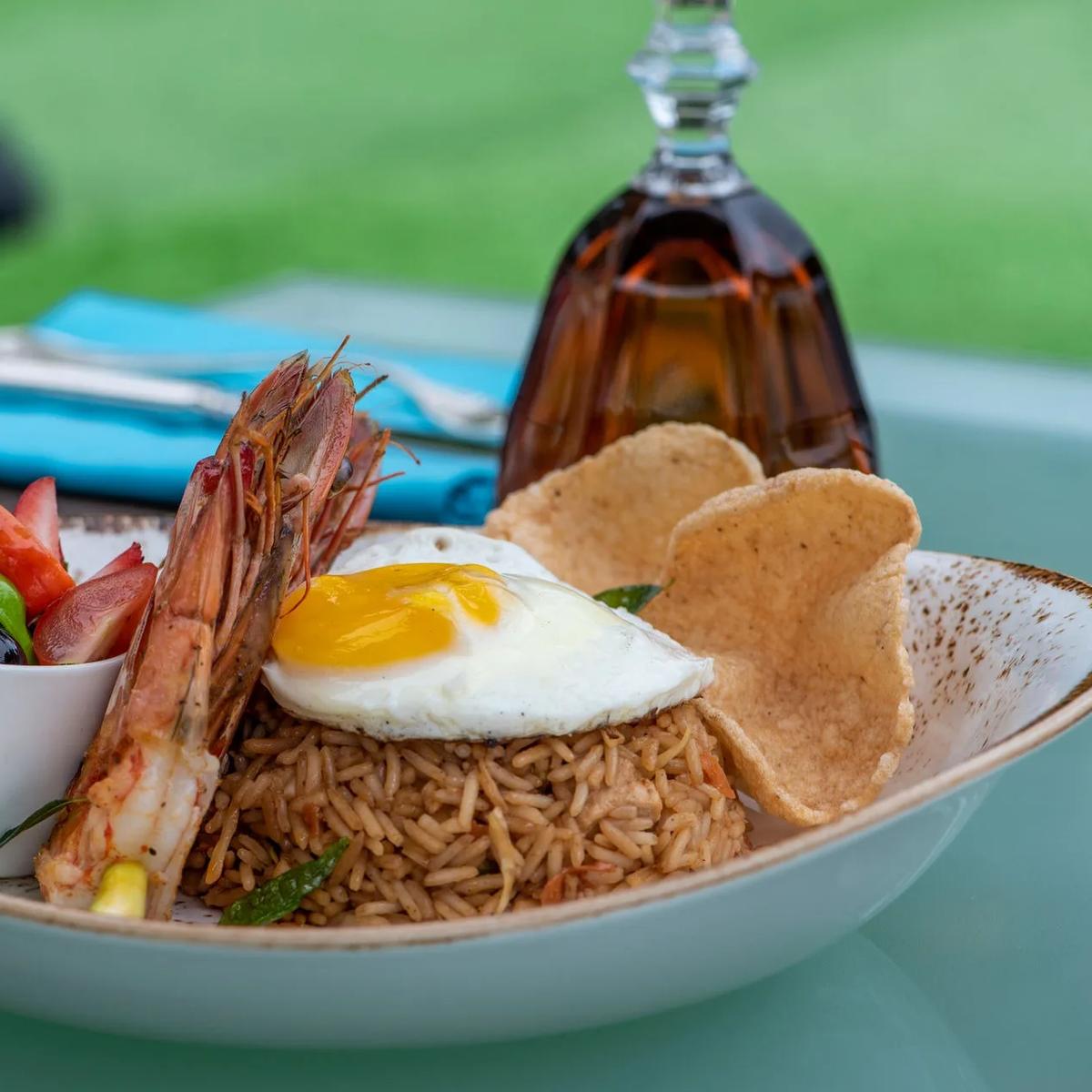 Green Carpet, You & Me Maldives' poolside restaurant serving light, healthy cuisine