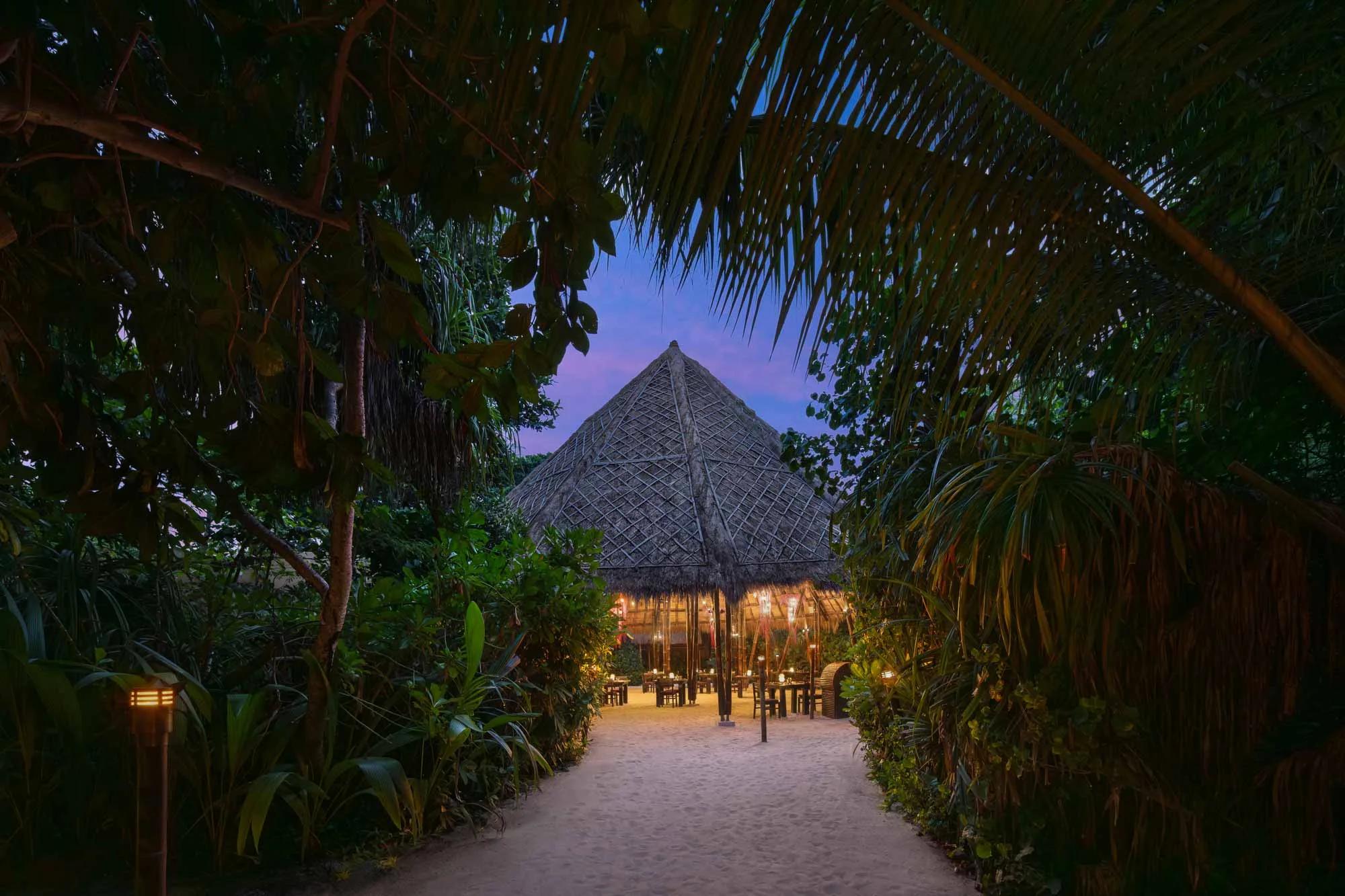 Amazònico Restaurant's dining room, set for a Latin American dinner service
