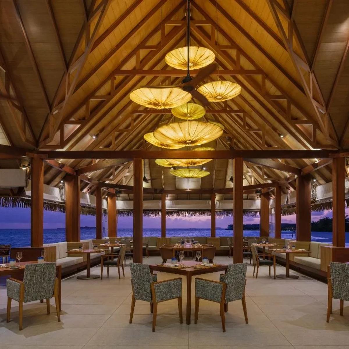 Ralu's overwater dining terrace at Heritance Aarah