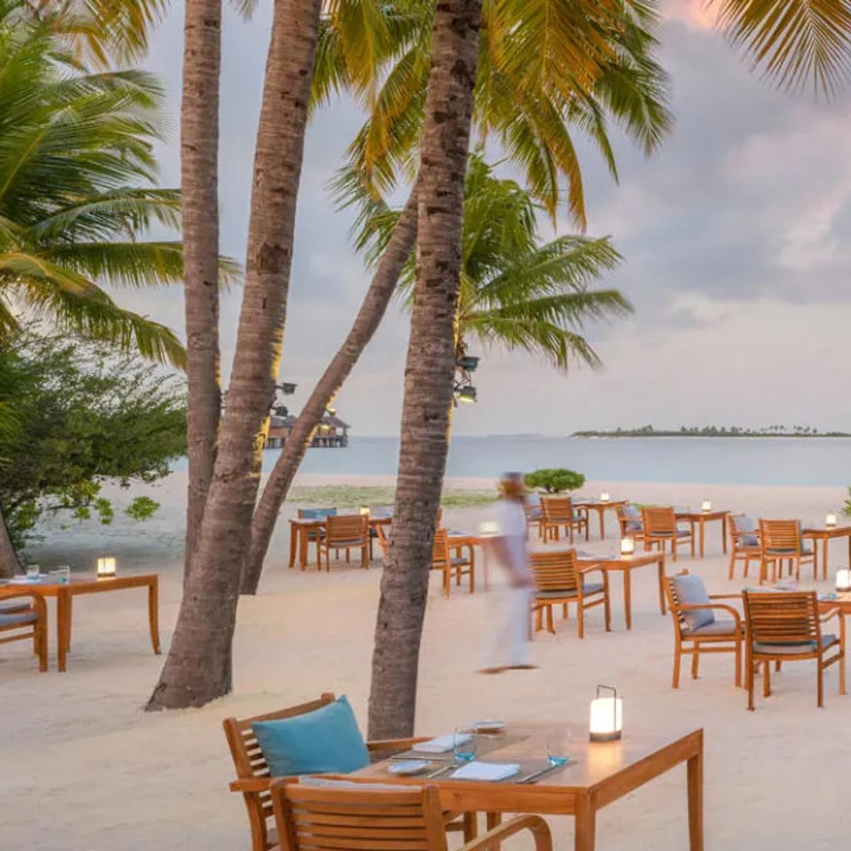 Ocean Grill at JA Manafaru, a seafood restaurant and grill with a show kitchen