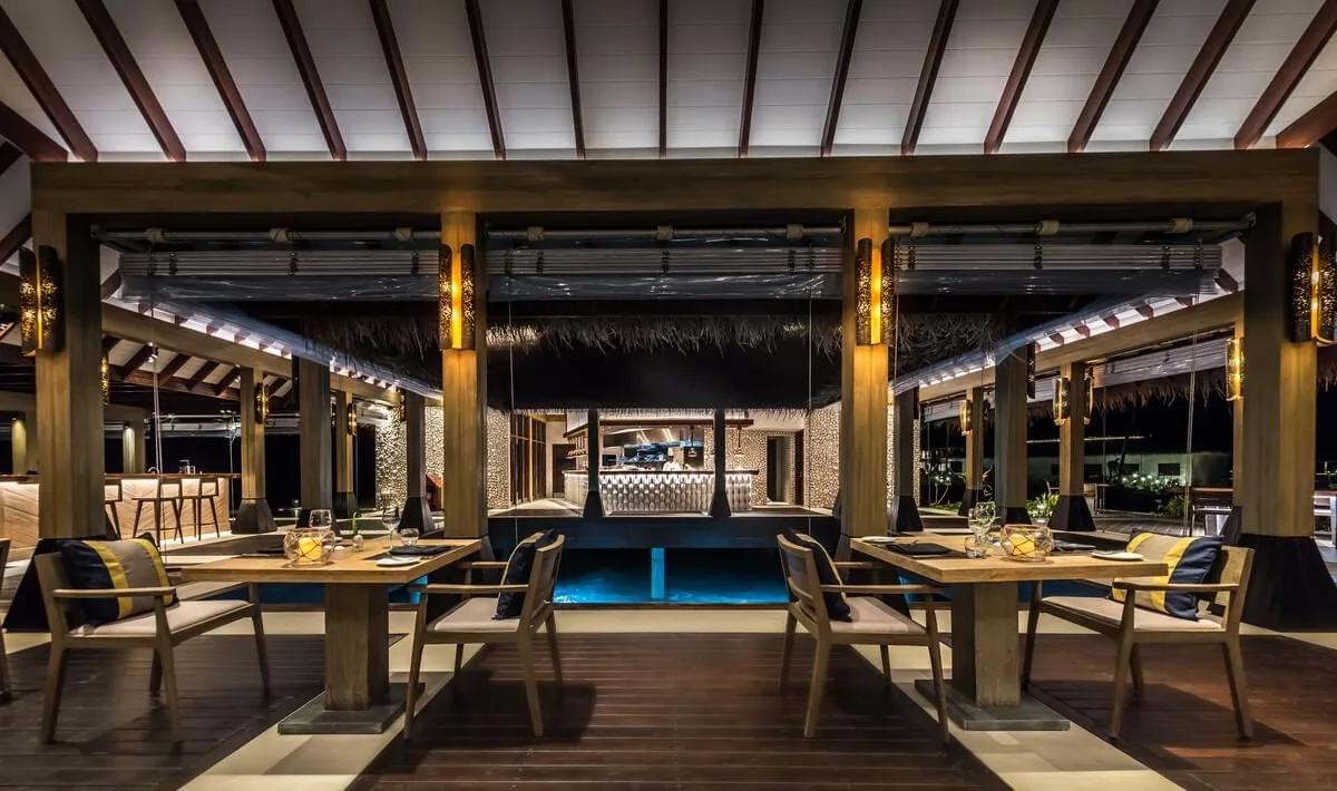 The interior of Firedoor, the resort's fine-dining restaurant