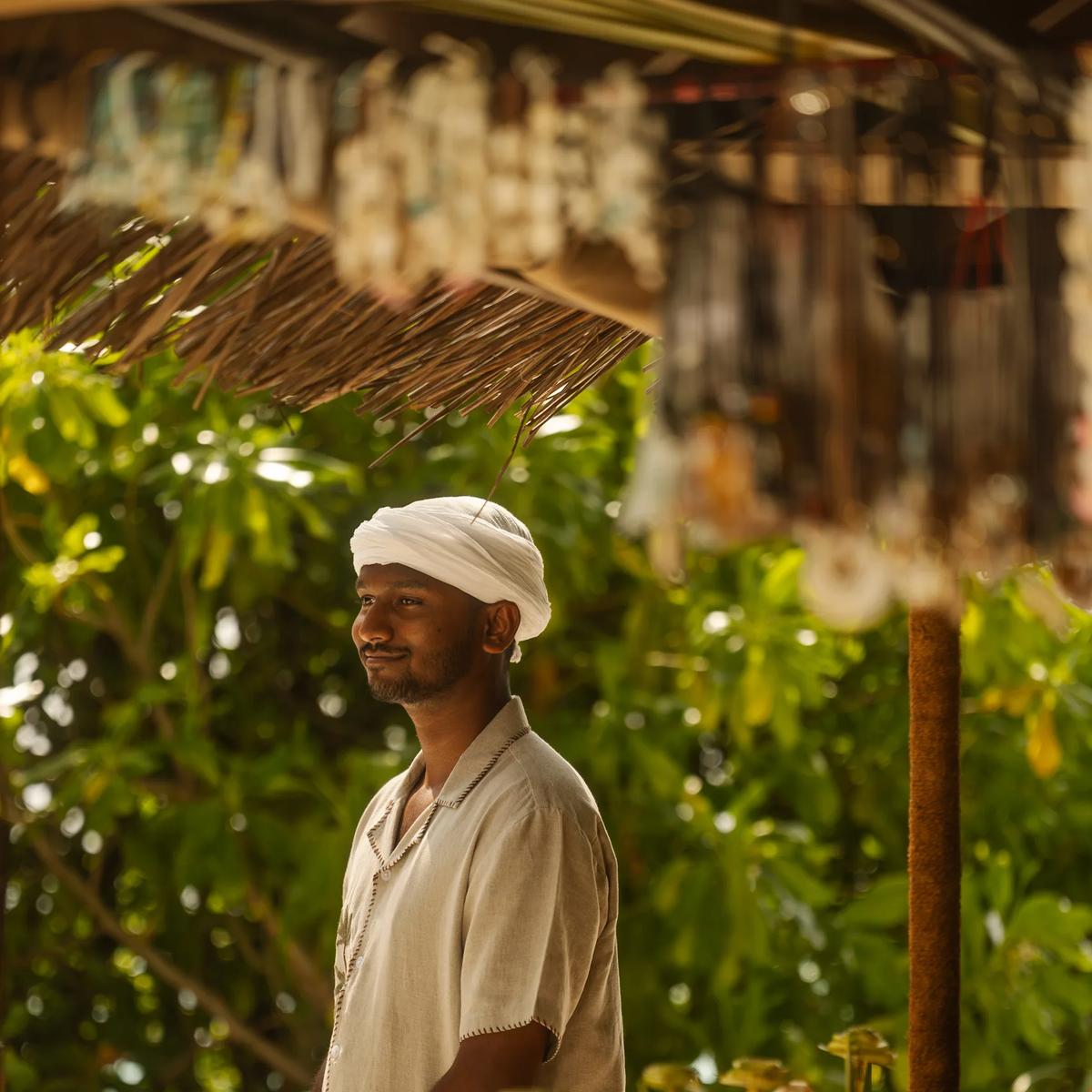 A traditional gaadiya swing on the beach at Siyam World; a dedicated photograph of Good Vibrations, the beach bar itself, to follow