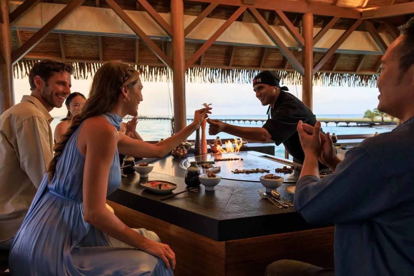 Hathaa, the overwater Japanese street food restaurant at Heritance Aarah