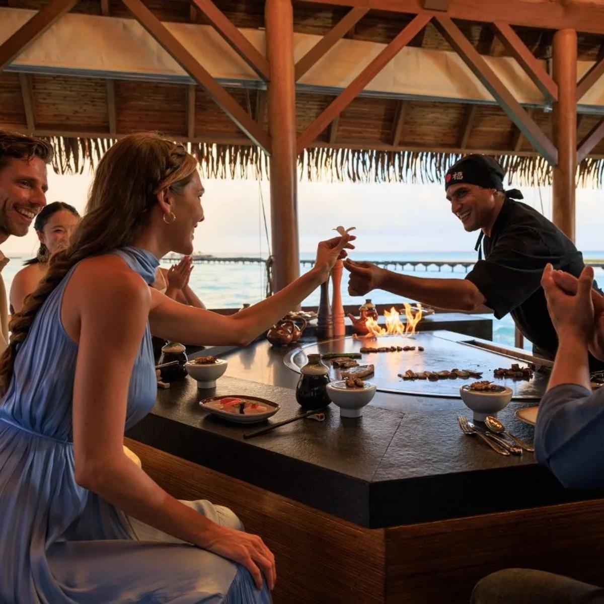 Hathaa, the overwater Japanese street food restaurant at Heritance Aarah