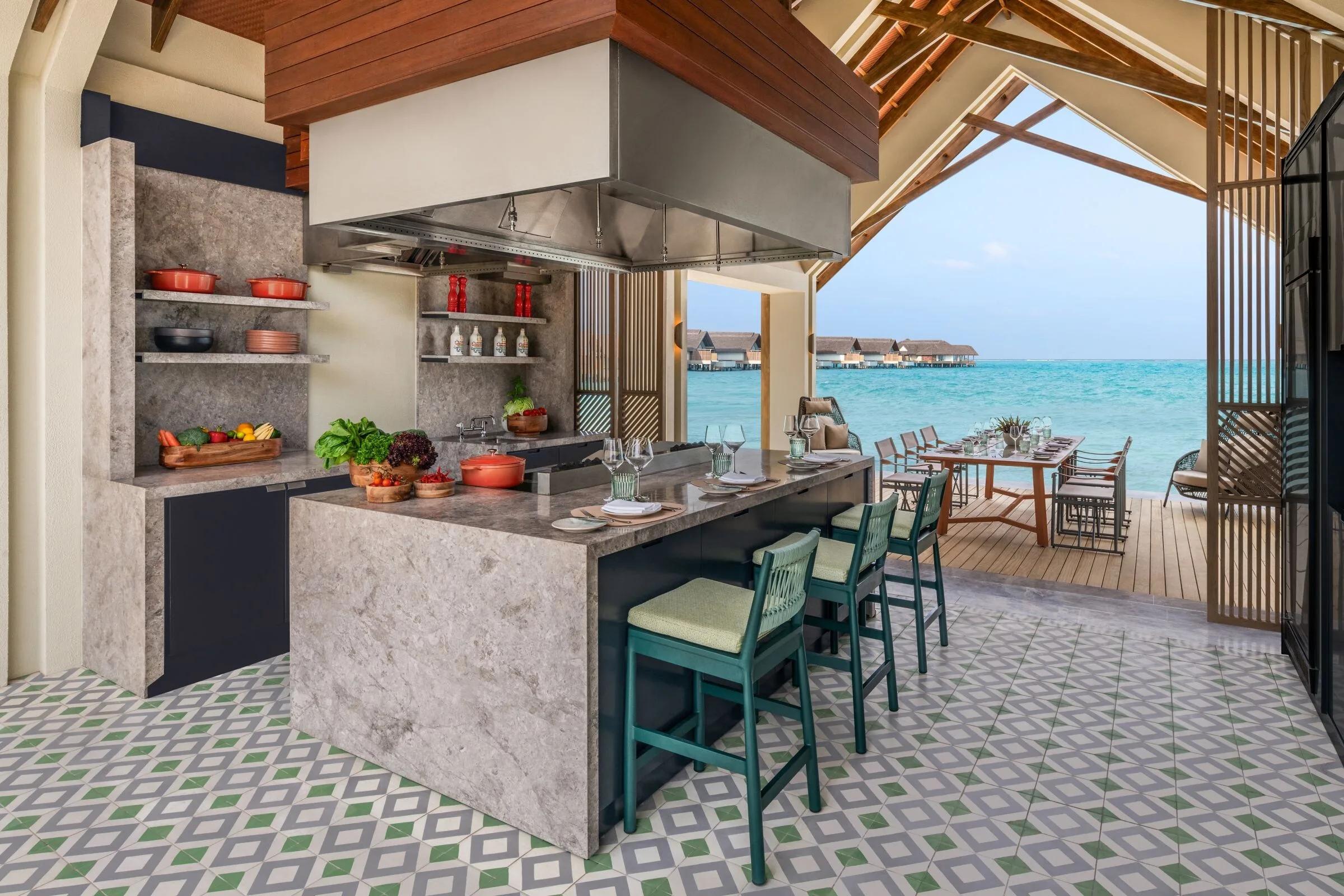 Pure's oceanfront dining setting