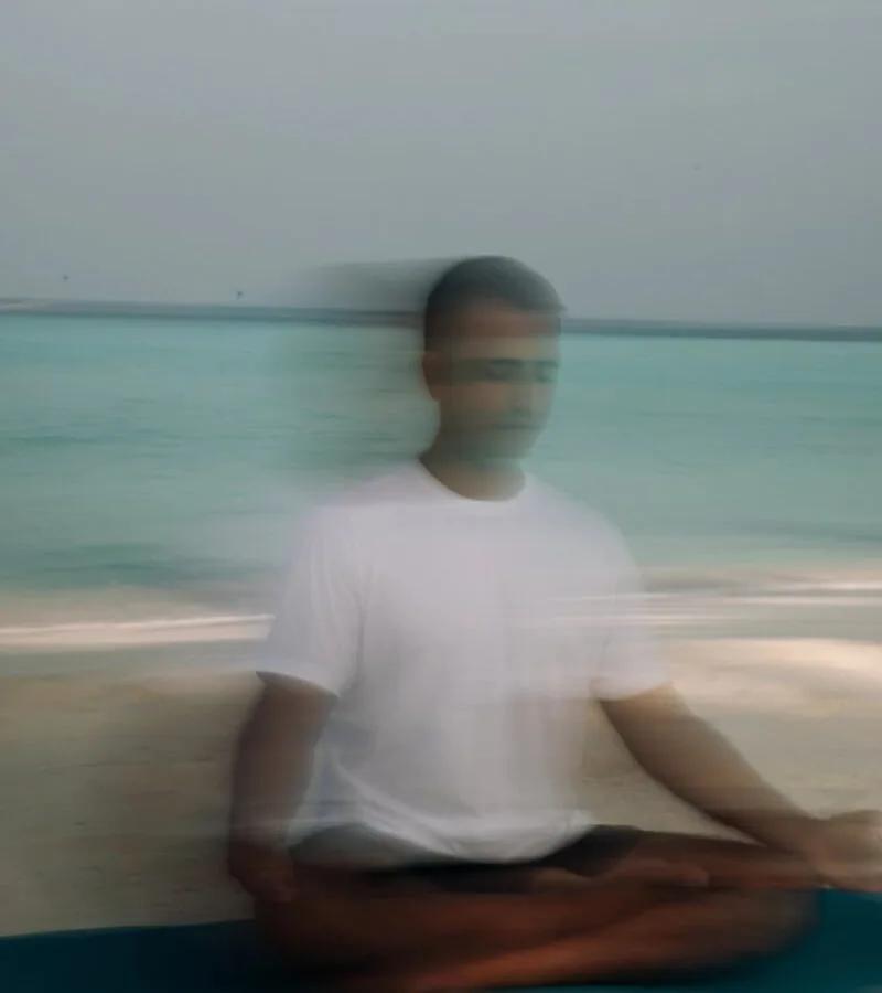 A wellness session on the beach at Soneva Secret, part of the Soneva Soul programme
