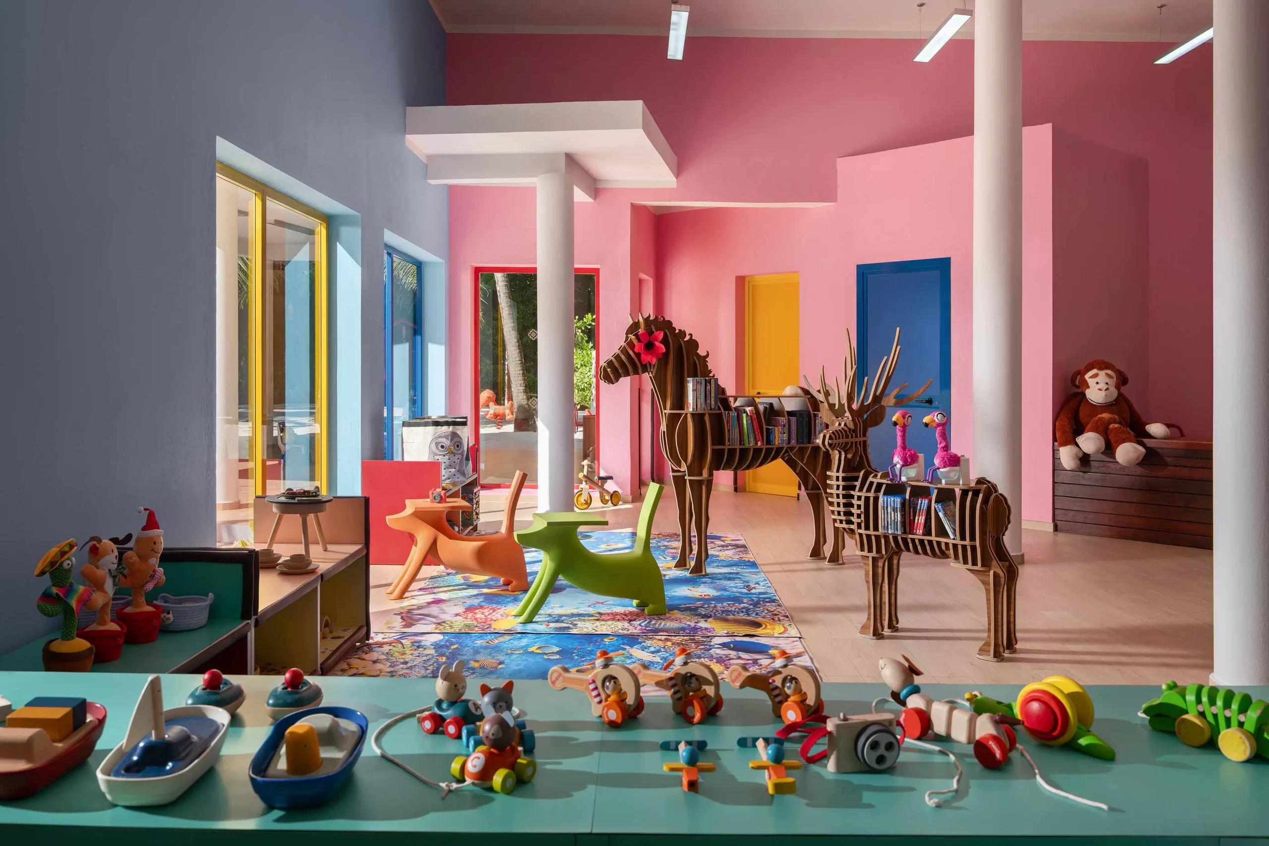 Children at play inside the 1,500 sqm Dolphin Kids Club