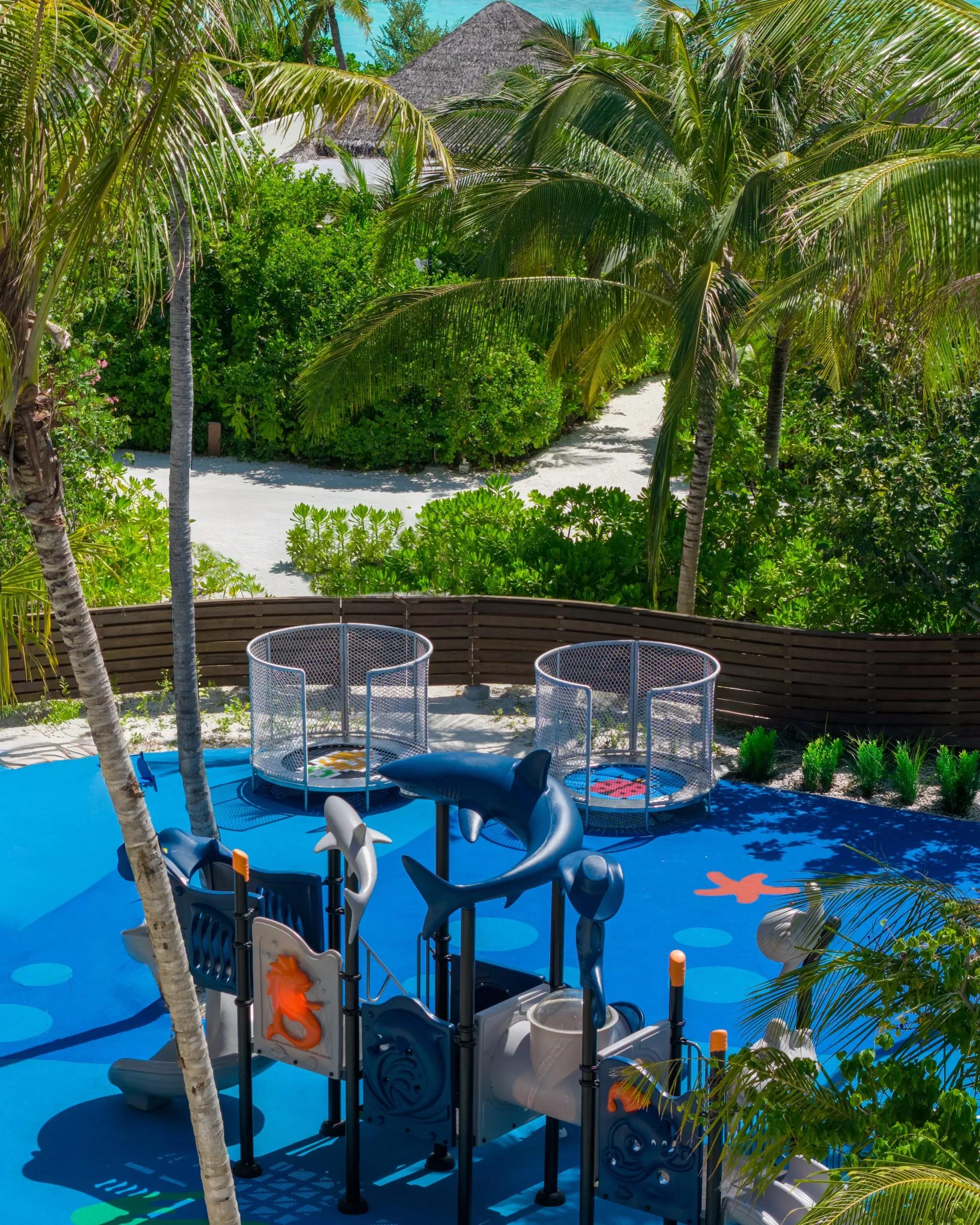 The exterior of the Kids' Club at dusitD2 Feydhoo Maldives