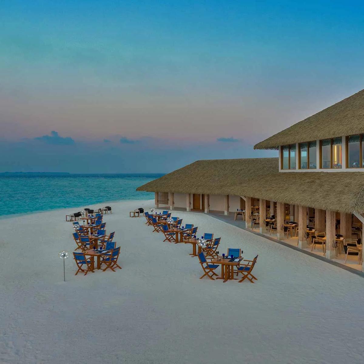 Le Asiatique's teppanyaki grill, set for an evening service