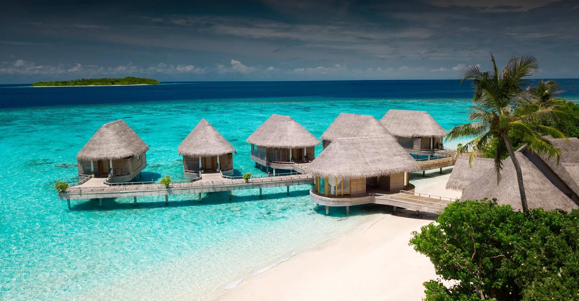An overwater treatment room at Milaidhoo's Serenity Spa.