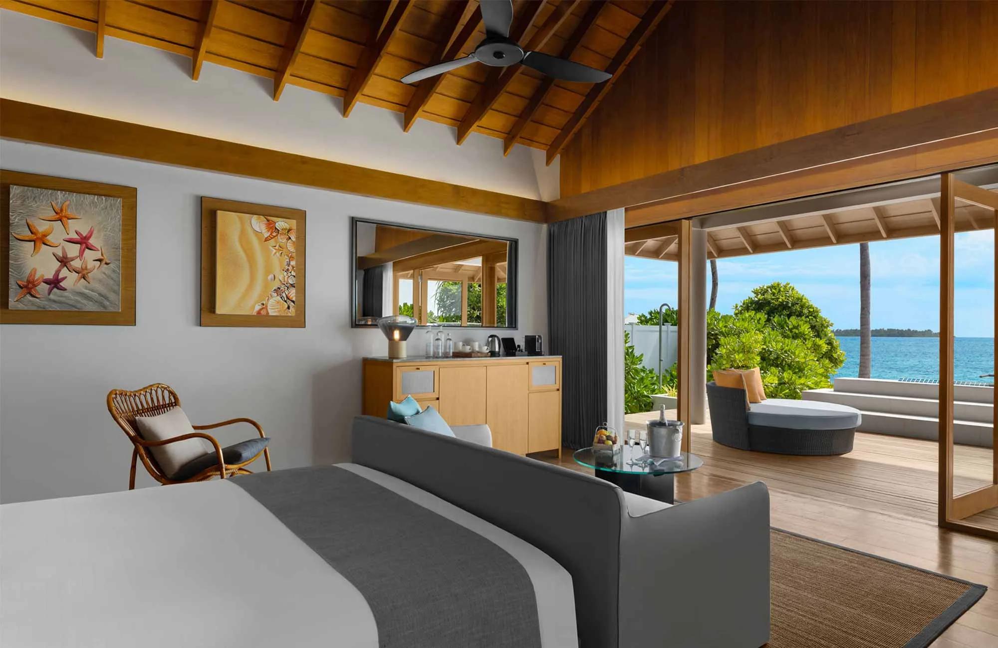 The Two Bedroom Family Beach Villa with Pool's exterior and pool terrace