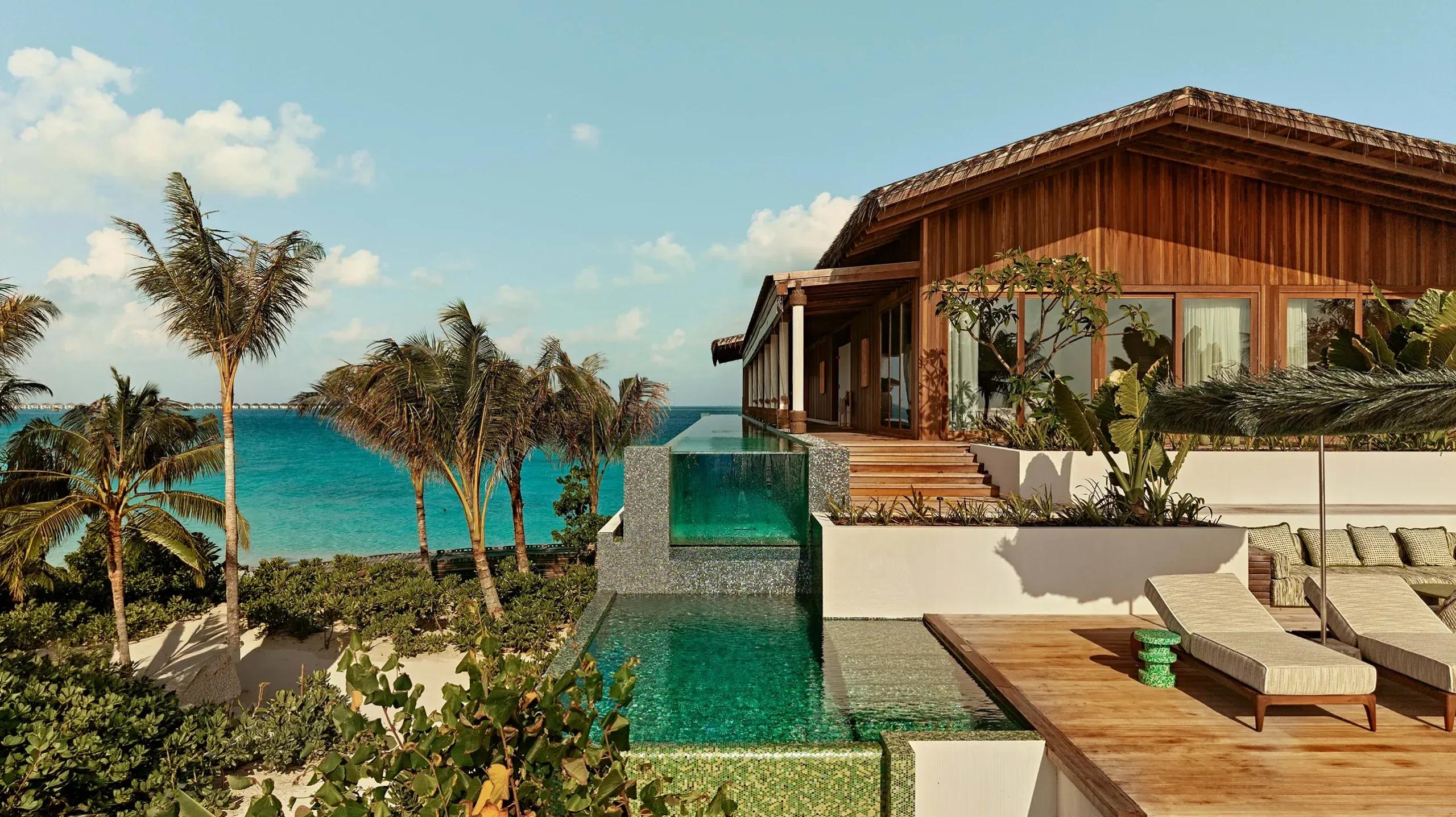 The 45–47-metre private sky pool of a 4-Bedroom Residence at .Here
