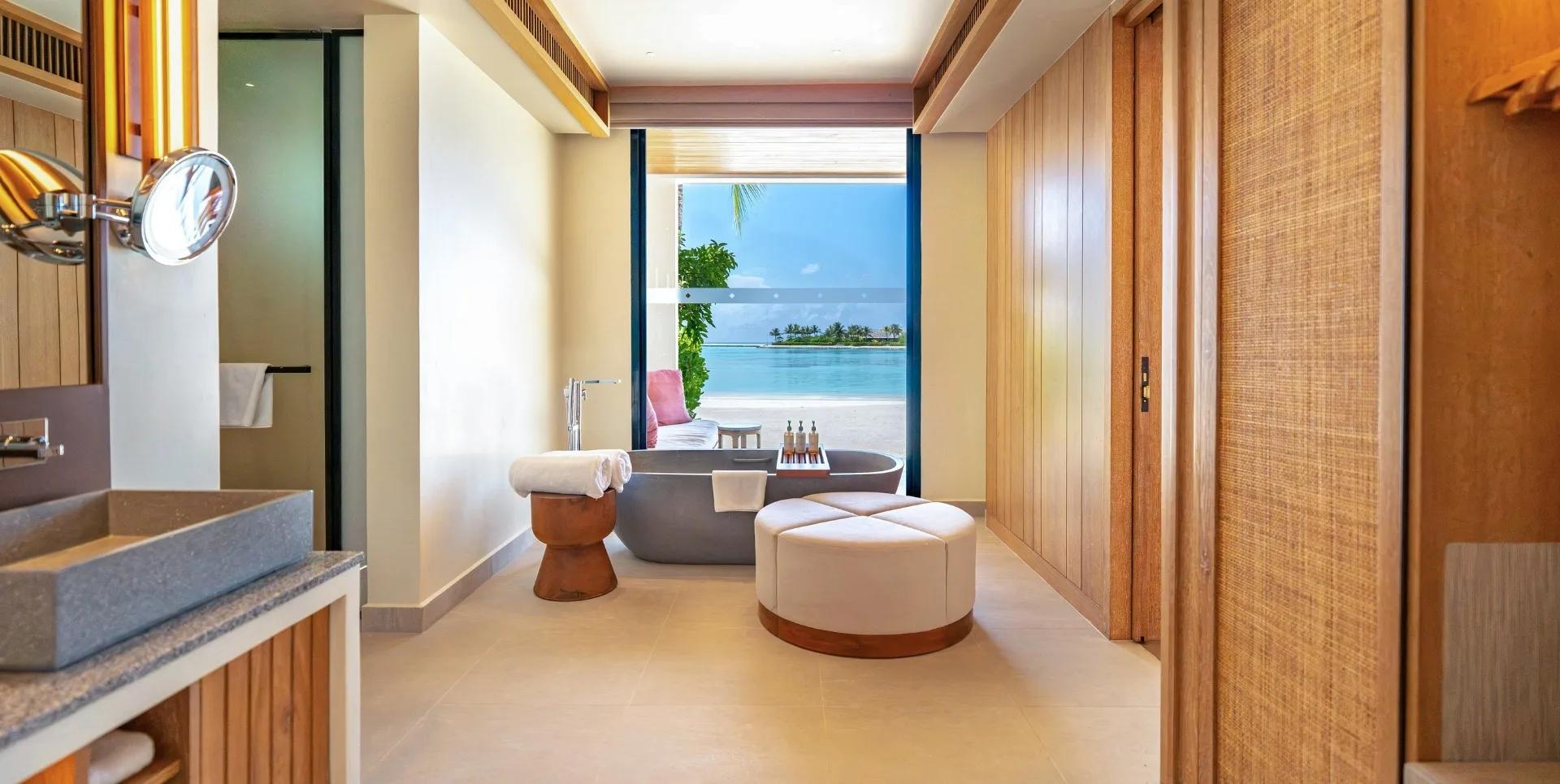 Research photography shared with the Two Bedroom Beach Residence — the official site has no separate gallery for the Villa variant of this 400 sqm category