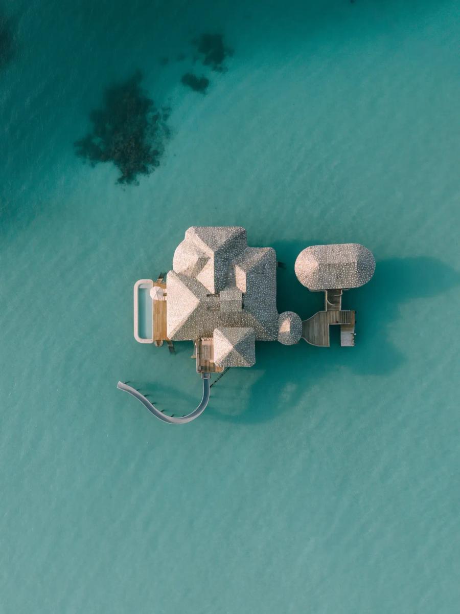 The One-Bedroom Overwater Sea Loft at Soneva Secret, set over the lagoon