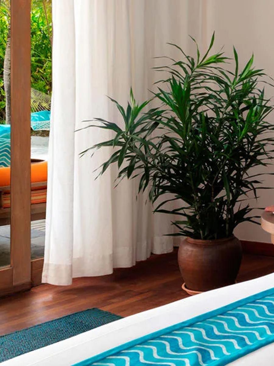Master bedroom of a Two Bedroom Family Pool Villa at Anantara Dhigu