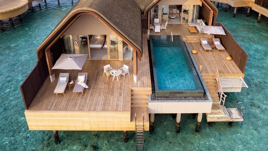 Exterior view of a Two Bedroom Ocean Pool Villa at Joali Being — Grand Two Bedroom Ocean Pool Villa has no dedicated published photo, so its closest sibling category stands in here