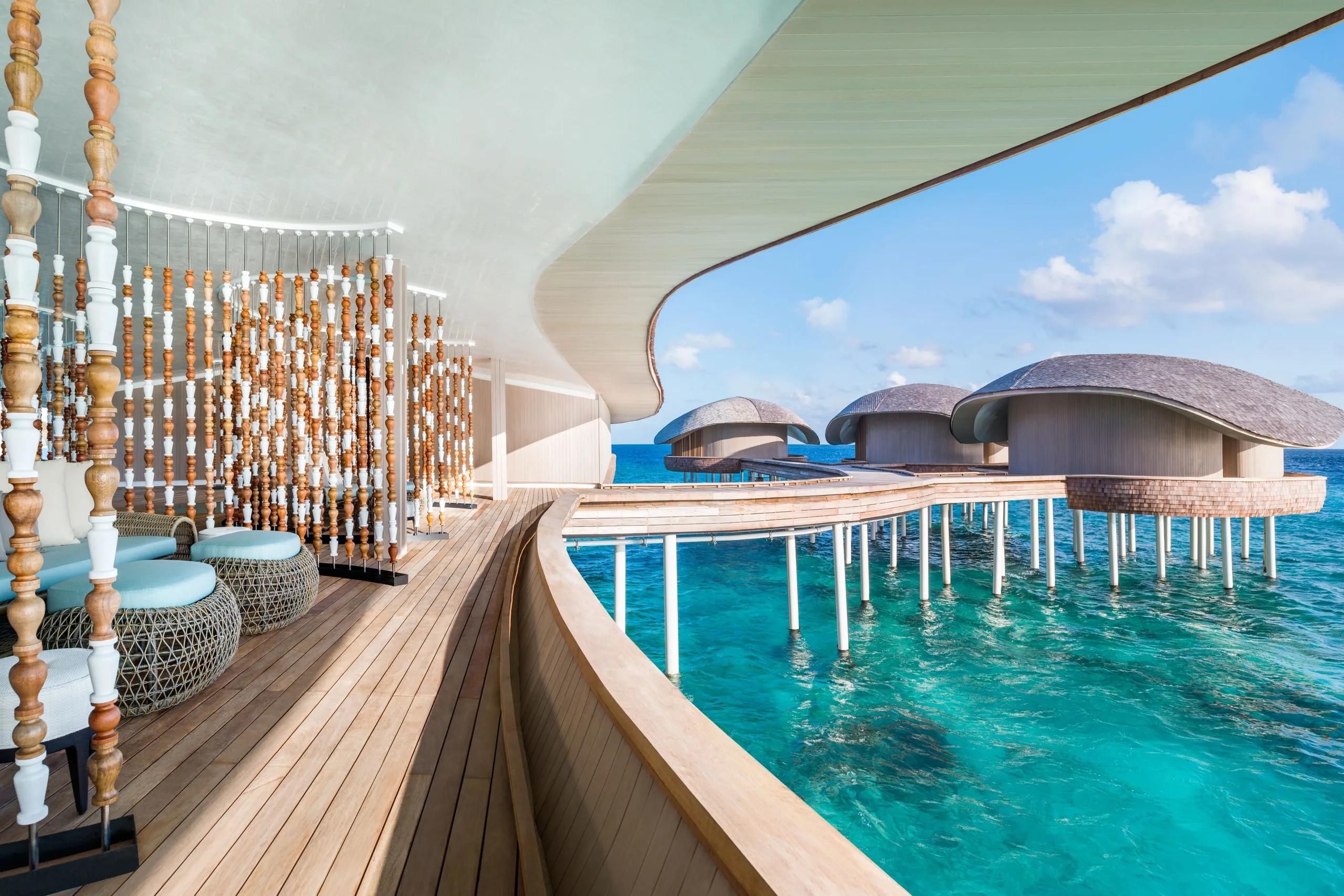 The interior of one of Iridium Spa's six treatment suites, finished in white oak