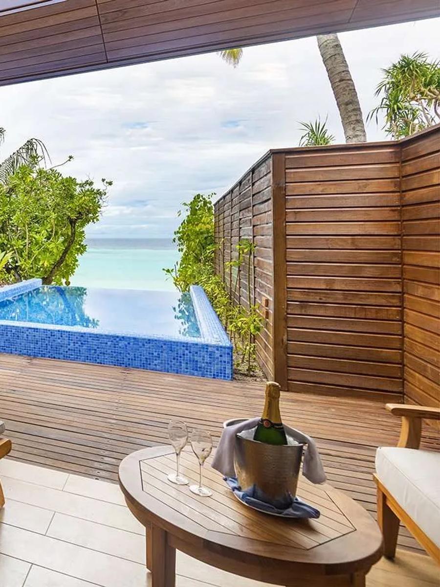 The private pool of a Beach Suite with Pool at Lily Beach Resort & Spa