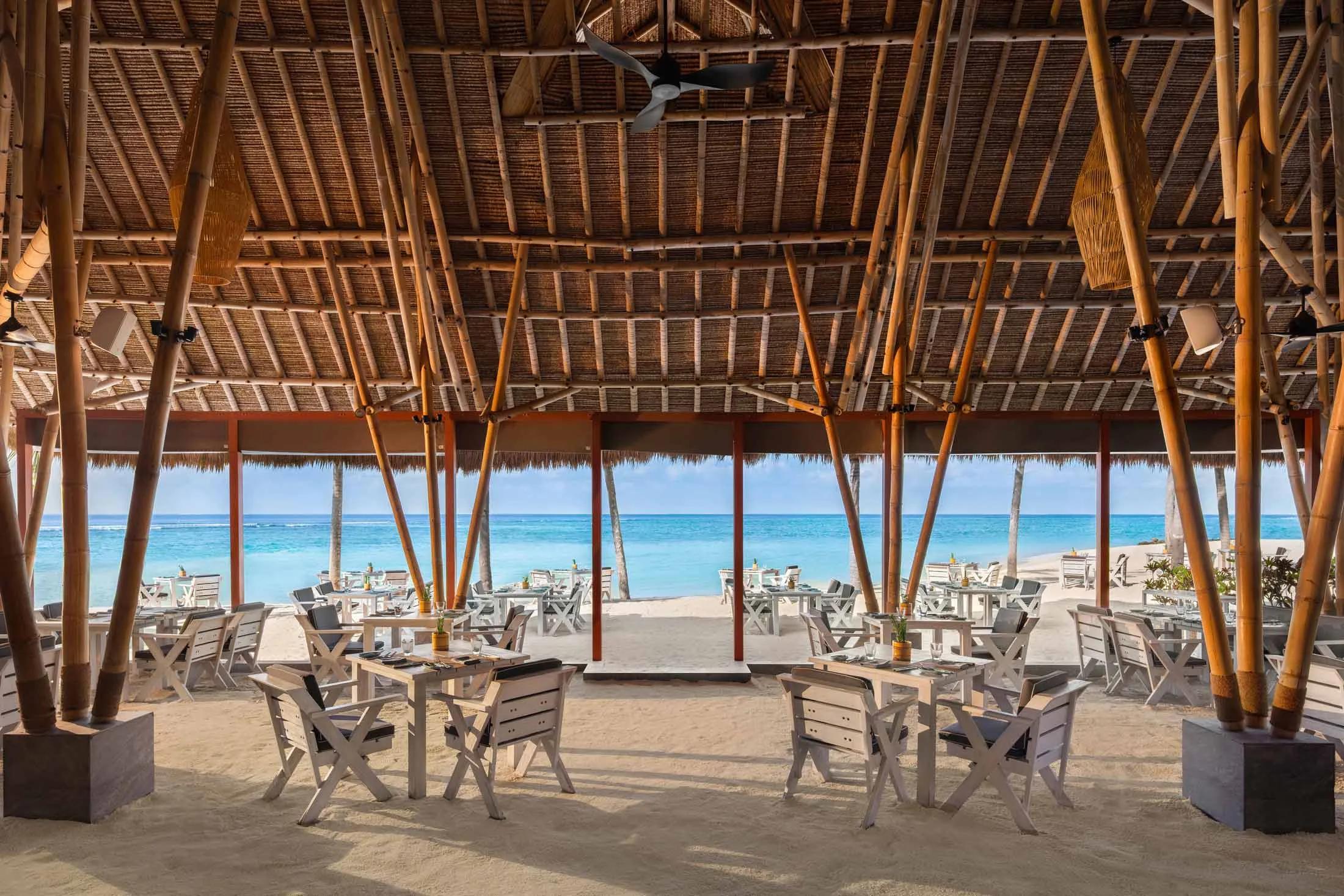 Beach Club Grill Restaurant's beachside dining area