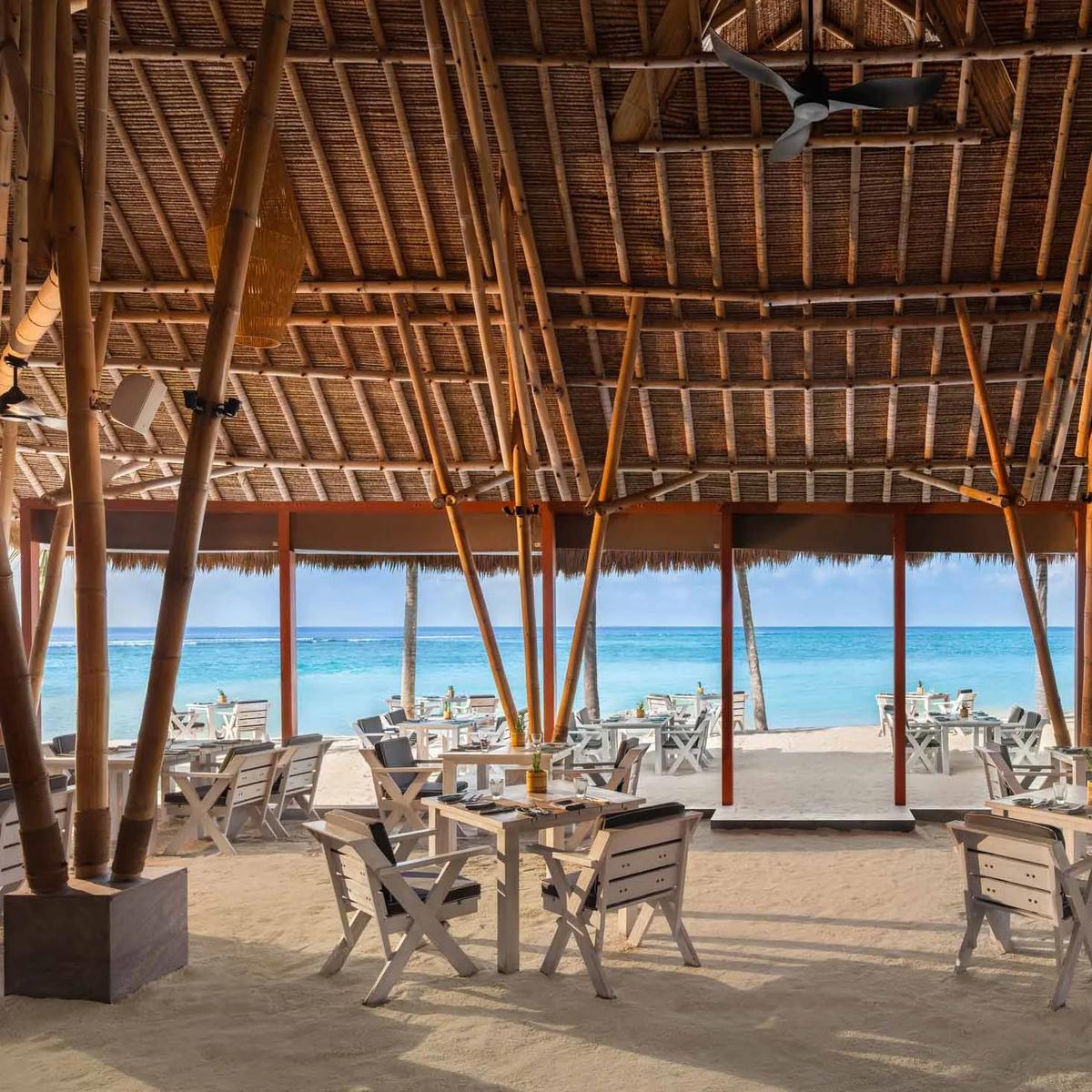 Beach Club Grill Restaurant's beachside dining area