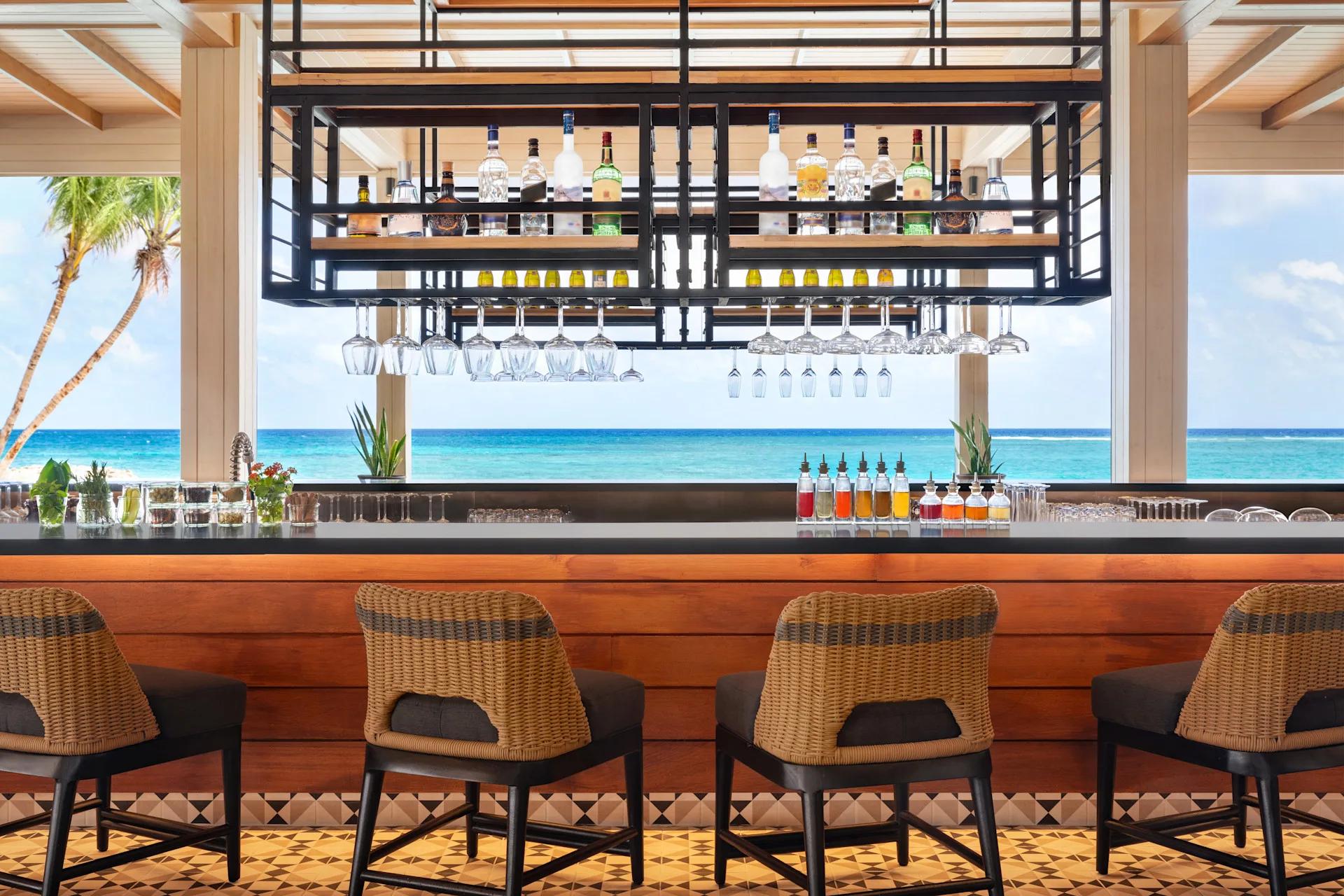 Aura Pool Bar, set beside the resort's main pool