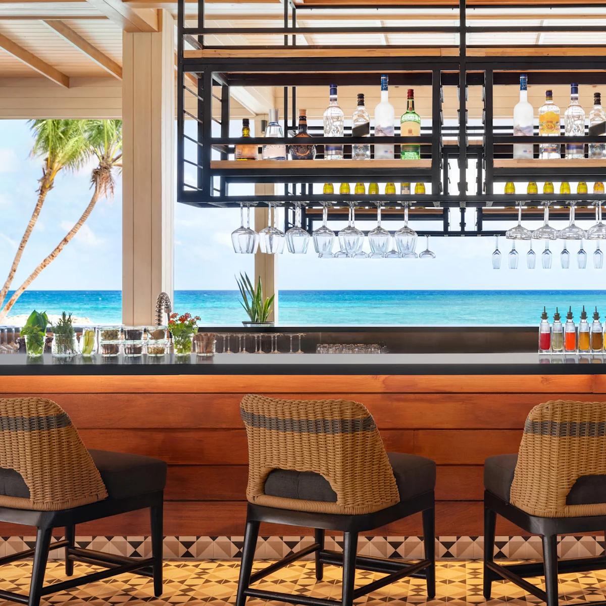 Aura Pool Bar, set beside the resort's main pool